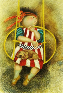 La Balancoire Jaune 1992 Limited Edition Print - Graciela Rodo Boulanger La Balancoire Jaune 1992 Limited Edition Print - Graciela Rodo Boulanger