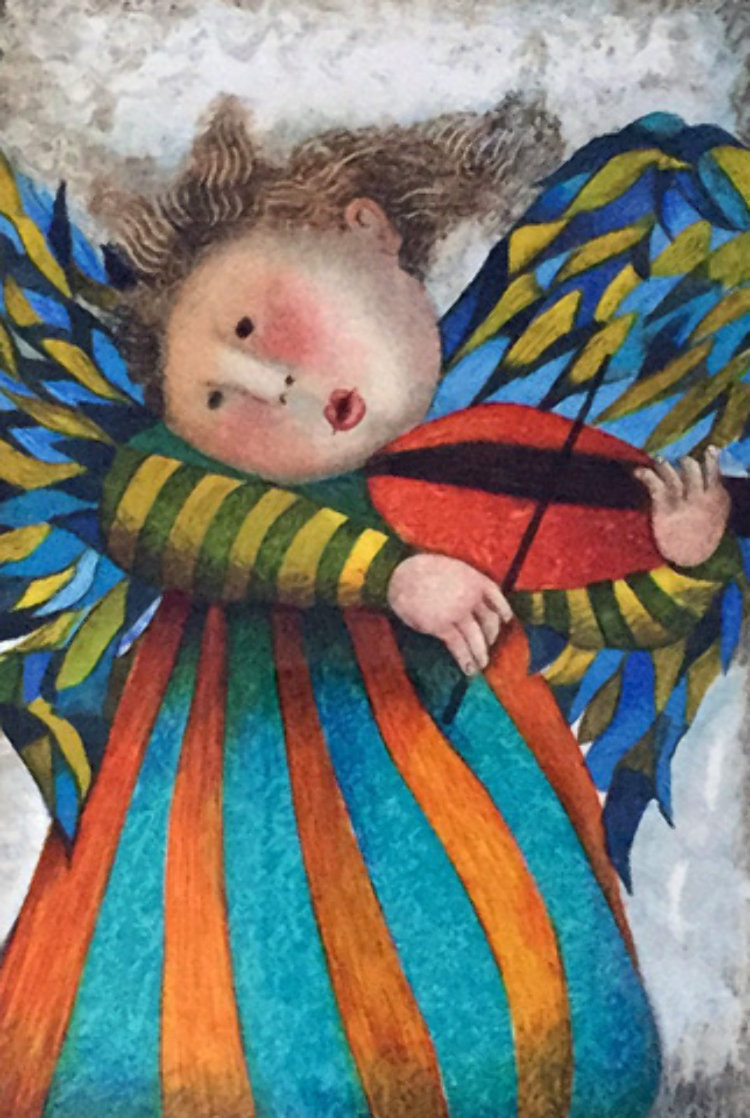 Musique Des Anges Suite of 4 1998 Limited Edition Print by Graciela Rodo Boulanger Musique Des Anges Suite of 4 1998 Limited Edition Print by Graciela Rodo Boulanger