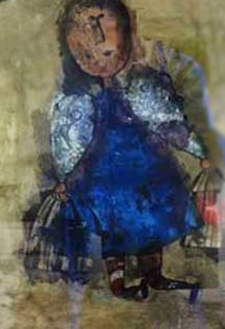 Girl With Two Bird Cages Limited Edition Print - Graciela Rodo Boulanger