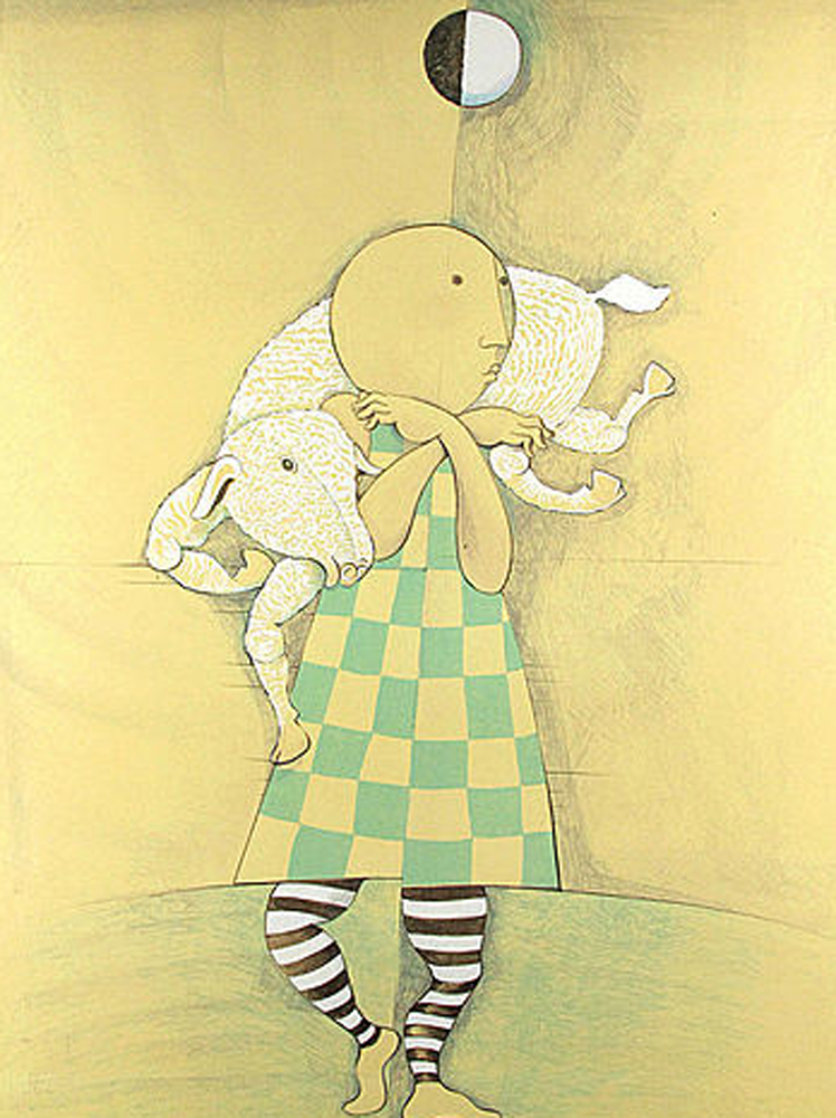 Girl With Goat 1978 Limited Edition Print by Graciela Rodo Boulanger