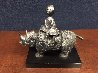 Girl on Rhino Bronze Sculpture Sculpture by Graciela Rodo Boulanger - 1 Girl on Rhino Bronze Sculpture Sculpture by Graciela Rodo Boulanger - 1