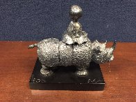 Girl on Rhino Bronze Sculpture Sculpture by Graciela Rodo Boulanger - 3 Girl on Rhino Bronze Sculpture Sculpture by Graciela Rodo Boulanger - 3