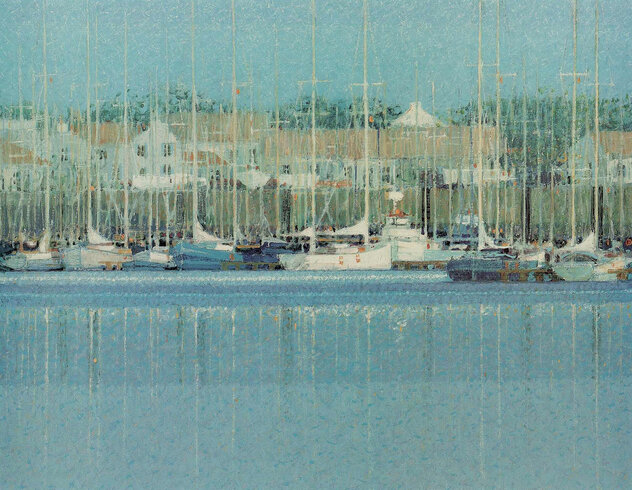 Untitled Seascape Serigraph 24x19 by Andre Bourrie - For Sale on