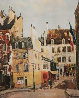 Paris Watercolor 22x22 Watercolor by Jacques Bouyssou - 0