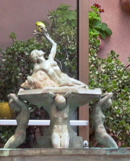 Breath of Spring Bronze Fountain Sculpture 2004 44x16 Sculpture - Paige Bradley Breath of Spring Bronze Fountain Sculpture 2004 44x16 Sculpture - Paige Bradley