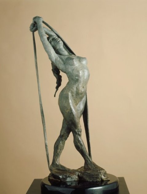 Release Bronze Sculpture 1996 22 in Sculpture by Paige Bradley