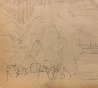 Sketch For the Bank Loan Drawing 1980 21x21 Drawing by Charles Ray Bragg - 2