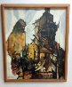 Falcon and Falconer 1961 26x22 Early Original Painting by Charles Ray Bragg - 15