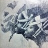 Watusi Heads Drawing 1961 14x14 Drawing by Charles Ray Bragg - 12