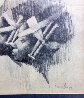 Watusi Heads Drawing 1961 14x14 Drawing by Charles Ray Bragg - 9