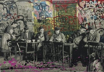 Le Bistro Unique 22x30 Limited Edition Print - Mr. Brainwash Le Bistro Unique 22x30 Limited Edition Print - Mr. Brainwash