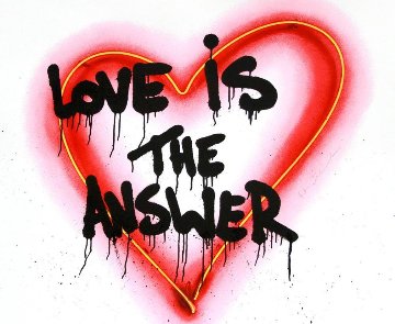 Speak From the Heart (Love is the Answer) 2018 Embellished Limited Edition Print - Mr. Brainwash