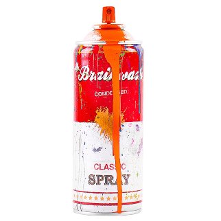 Spray Can Orange 2013 Sculpture - Mr. Brainwash Spray Can Orange 2013 Sculpture - Mr. Brainwash