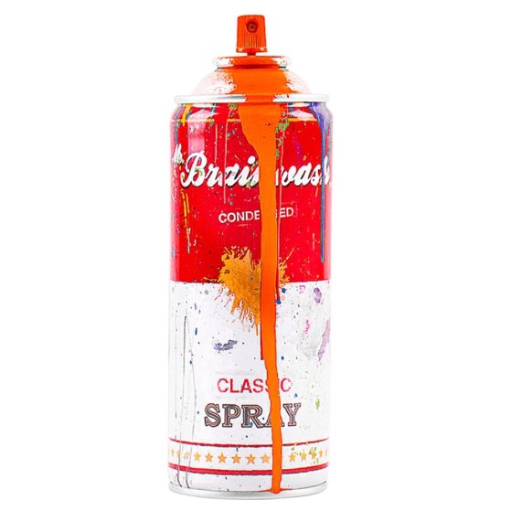 Spray Can Orange 2013 Sculpture by Mr. Brainwash Spray Can Orange 2013 Sculpture by Mr. Brainwash