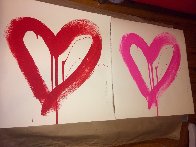Love Heart - Red And Pink Matching Set 2017 Limited Edition Print by Mr. Brainwash - 5 Love Heart - Red And Pink Matching Set 2017 Limited Edition Print by Mr. Brainwash - 5