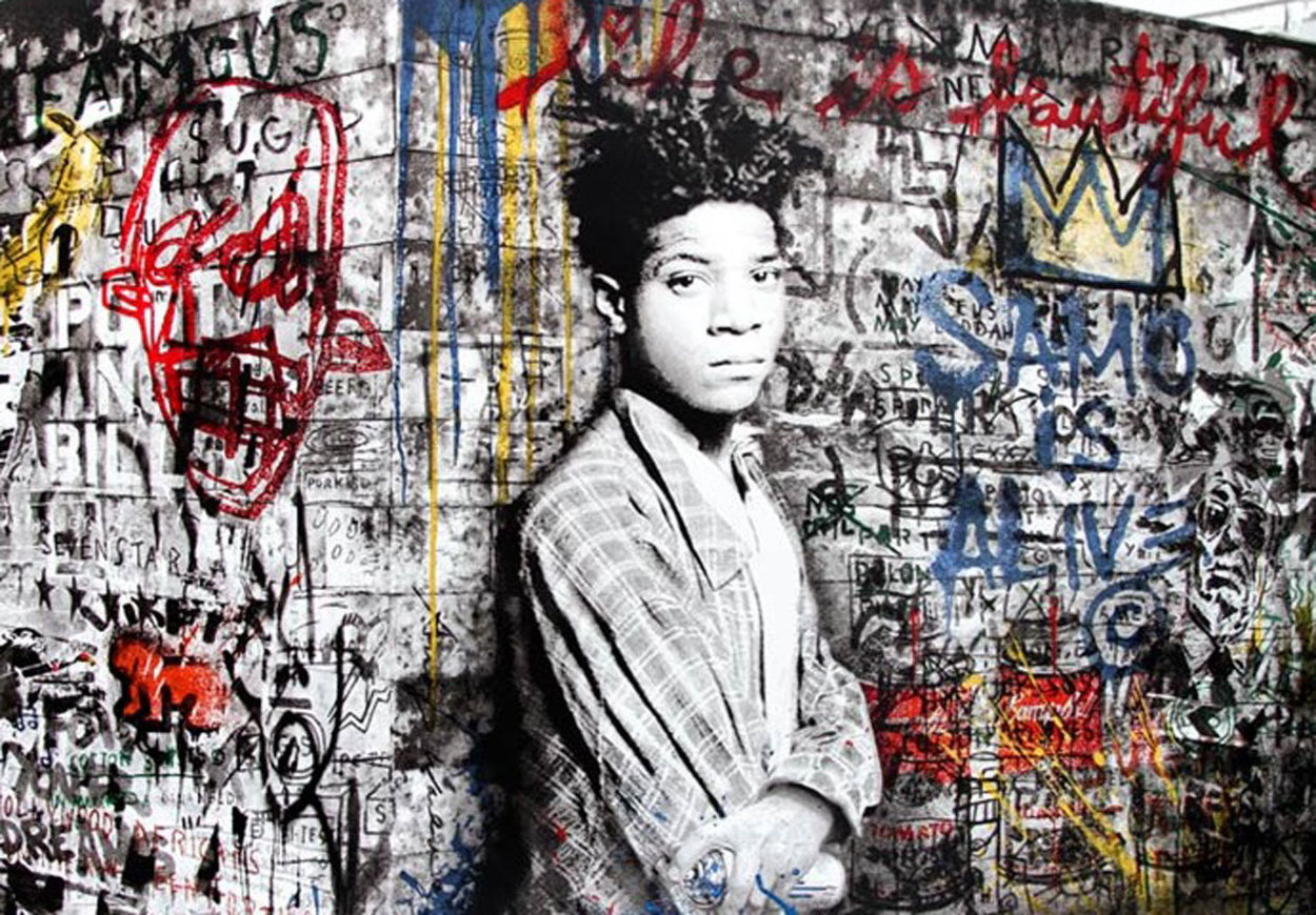 Basquiat 2016 Huge 46x33 Limited Edition Print by Mr. Brainwash