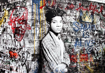 Basquiat 2016 Huge 46x33 Limited Edition Print - Mr. Brainwash