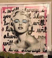 Marilyn Monroe 2018 38x38  Original Painting by Mr. Brainwash - 1