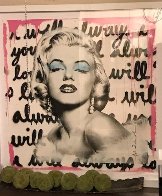 Marilyn Monroe 2018 38x38  Original Painting by Mr. Brainwash - 2