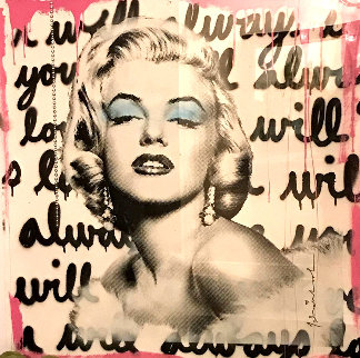 Marilyn Monroe 2018 38x38  Original Painting - Mr. Brainwash
