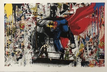 Batman Vs Superman 2016 Limited Edition Print - Mr. Brainwash