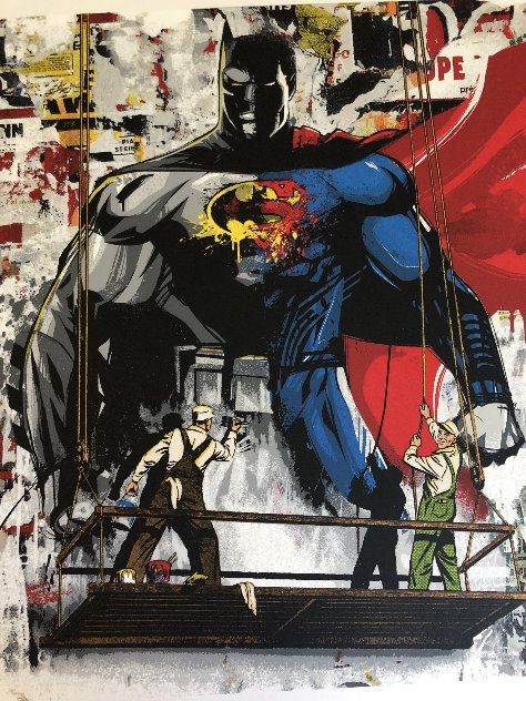 Batman vs Superman 2016 Limited Edition Print by Mr. Brainwash