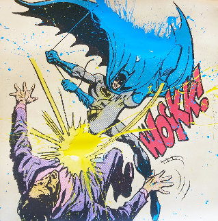 Bat Wockk 2019 Huge Embellished Limited Edition Print - Mr. Brainwash Bat Wockk 2019 Huge Embellished Limited Edition Print - Mr. Brainwash