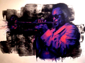 Miles Davis (Purple) Limited Edition Print - Mr. Brainwash Miles Davis (Purple) Limited Edition Print - Mr. Brainwash