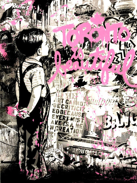 Toronto is Beautiful (Pink) 2019 Limited Edition Print by Mr. Brainwash