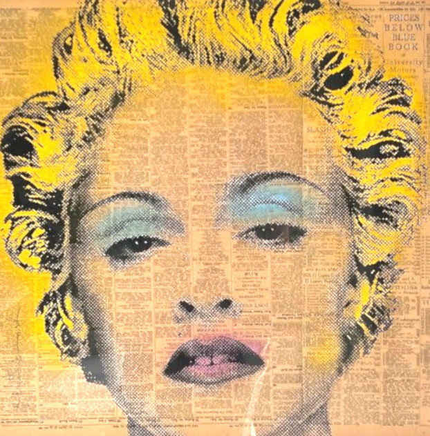Madonna 2009 27x27 Original Painting by Mr. Brainwash