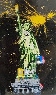 Statue of Liberty Black 2010 65x41 Huge Original Painting by Mr. Brainwash - 1 Statue of Liberty Black 2010 65x41 Huge Original Painting by Mr. Brainwash - 1