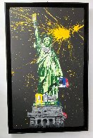 Statue of Liberty Black 2010 65x41 Huge Original Painting by Mr. Brainwash - 2 Statue of Liberty Black 2010 65x41 Huge Original Painting by Mr. Brainwash - 2