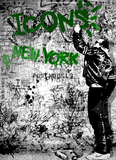 New York Icons - Keith Haring Green 2009 by 