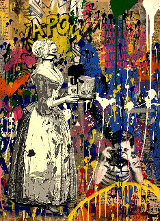 House Special Unique 2019 Embellished Works on Paper (not prints) - Mr. Brainwash House Special Unique 2019 Embellished Works on Paper (not prints) - Mr. Brainwash