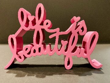 Life is Beautiful Resin Sculpture 2020 9 in Sculpture - Mr. Brainwash Life is Beautiful Resin Sculpture 2020 9 in Sculpture - Mr. Brainwash