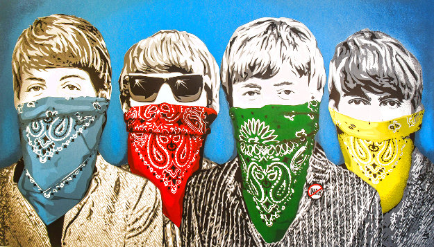 Mr. .Brainwash, beatles bandidos, screenprint by Mr. Brainwash