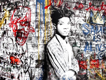 Samo is Alive (Portrait of Jean-Michel Basquiat) 2016 Limited Edition Print - Mr. Brainwash Samo is Alive (Portrait of Jean-Michel Basquiat) 2016 Limited Edition Print - Mr. Brainwash