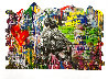 Work Well Together - Wall 2019 49x74 Huge - Mural Size Original Painting by Mr. Brainwash - 0
