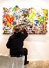 Work Well Together - Wall 2019 49x74 Huge - Mural Size Original Painting by Mr. Brainwash - 3