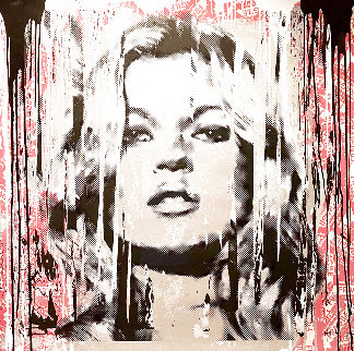 Kate Moss Fragile Unique, Super Huge 2014 54x54 Works on Paper (not prints) - Mr. Brainwash Kate Moss Fragile Unique, Super Huge 2014 54x54 Works on Paper (not prints) - Mr. Brainwash