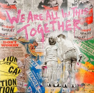 We Are All in This Together 2020 22x22 Works on Paper (not prints) - Mr. Brainwash We Are All in This Together 2020 22x22 Works on Paper (not prints) - Mr. Brainwash