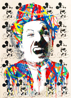 Charlie 2015 30x22 Unique Works on Paper (not prints) - Mr. Brainwash Charlie 2015 30x22 Unique Works on Paper (not prints) - Mr. Brainwash