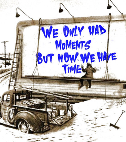 Now is the Time (Blue) 2020 Limited Edition Print - Mr. Brainwash