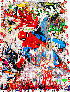 Spider-Man Unique 2019 50x38 Super Huge Works on Paper (not prints) - Mr. Brainwash Spider-Man Unique 2019 50x38 Super Huge Works on Paper (not prints) - Mr. Brainwash