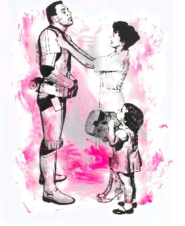 Late for Work 30x22 2010 Original Painting - Mr. Brainwash Late for Work 30x22 2010 Original Painting - Mr. Brainwash