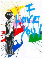 With All My Love 30x22 2020 Original Painting by Mr. Brainwash - 0 With All My Love 30x22 2020 Original Painting by Mr. Brainwash - 0