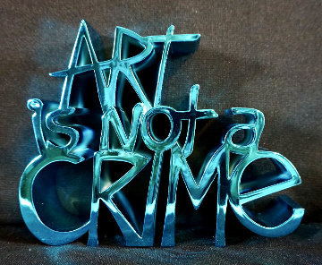 Art is Not a Crime Hard Candy Cyan 2021 8 in Sculpture - Mr. Brainwash
