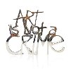 Art is Not a Crime (Silver) Resin Sculpture 2021 8 in Sculpture by Mr. Brainwash - 0