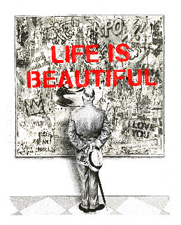 Street Connoisseur - Keep It Real (Red) 2022 Limited Edition Print - Mr. Brainwash