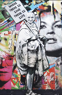 Gandhi: Where There is Love, There is Life Poster 2012 -  Ghandi Other - Mr. Brainwash